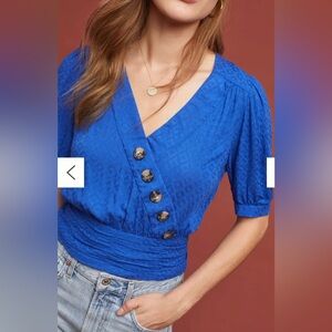 Anthropologie Maeve Madelyn Wrap Top